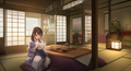 Cozy Japanese Tatami Tea Room VTuber Background | Twitch OBS Stream Backdrop v1