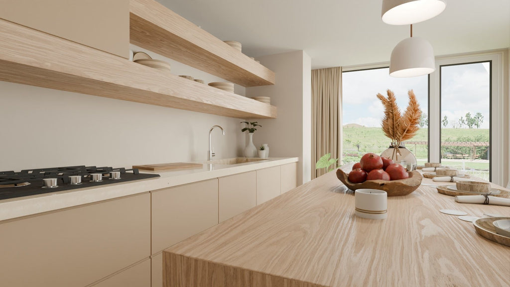 Modern Minimalist Living Room 3D Interior Scene | Photorealistic Render Ready